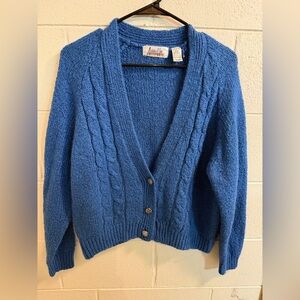 Ashley Hill International Royal Blue Cardigan size large